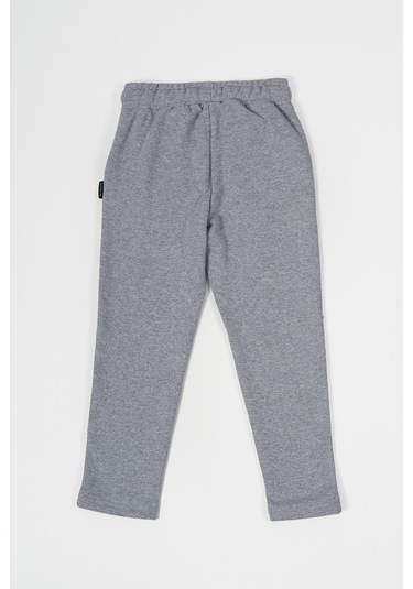 Siyah-lacivert Gri-antrasit Kalın Pamuklu Beli Lastikli Yan Cepli 4'lü Erkek Çocuk Eşofman Altı 001