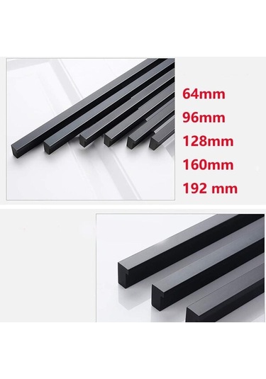 Mobilya Kulpları Mobilya Kulpları 2 X 90 L Kapı Kolları İç Mekan Mobilya Kulpları, 96/128/196 Mm