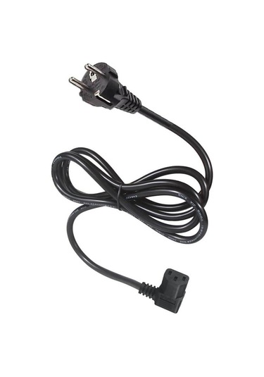 Koodmax 5 Adet C13 Power Güç Elektrik Kablosu 90 Derece L Tip Sol Açılı Power Kablo - 1.8 Mt