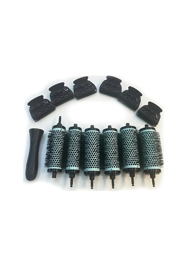 Willowhaven Yeşil 6 Adet Alüminyum Bakır Saç Taranı, 3 Boyutlu, Düz Dalgalı Kıvırcık Saç Şekillendirme