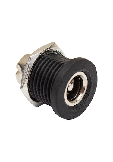 Adaptör Fişi İçi Metal 12mm Yuvarlak Somunlu Dc Şase 2.1mm Ic-2