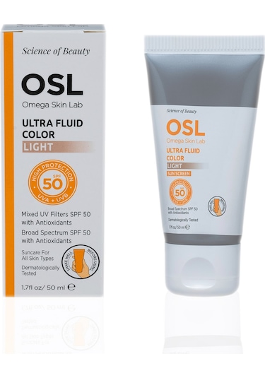 OSL Omega Skin Lab Yağlı Ve Karma Ciltler İçin Güneş Kremi Ultrafluid Light SPF50 50 ML