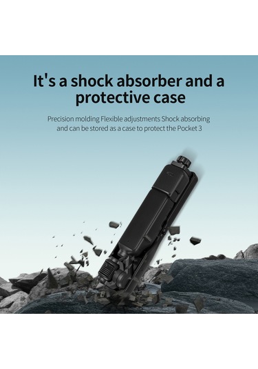 Gajeena Startrc Osmo Pocket 3 İçin Eldeki Titremeyi Azaltıcı, Çok Senaryo Uygulanabilir, Kendini Saklayan Tutamaklı Stablizör Abs+pc, 102g