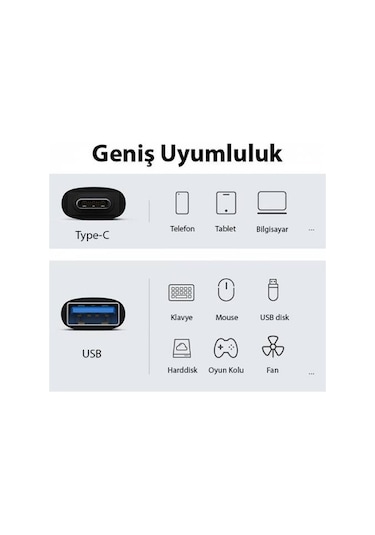 Baseus Type-C Otg Type-C To Usb Type-C Dönüştürücü Adaptör