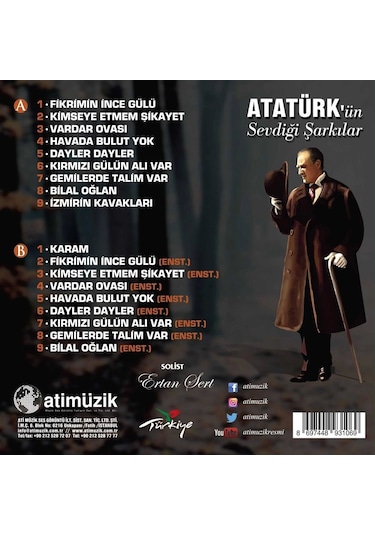 Atatürk'ün Sevdiği Şarkılar - Solist: Ertan Sert Plak