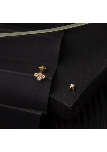 Tektaş 14 Ayar Tragus Altın Küpe Kphss14k22480 Sarı