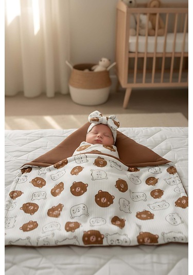 Mini Ayıcıklı Bebek Battaniyesi