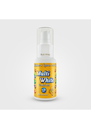 Multi White Natürel Muz Aromalı 0 - 10 Yaş Çocuk Diş Macunu 50 ML