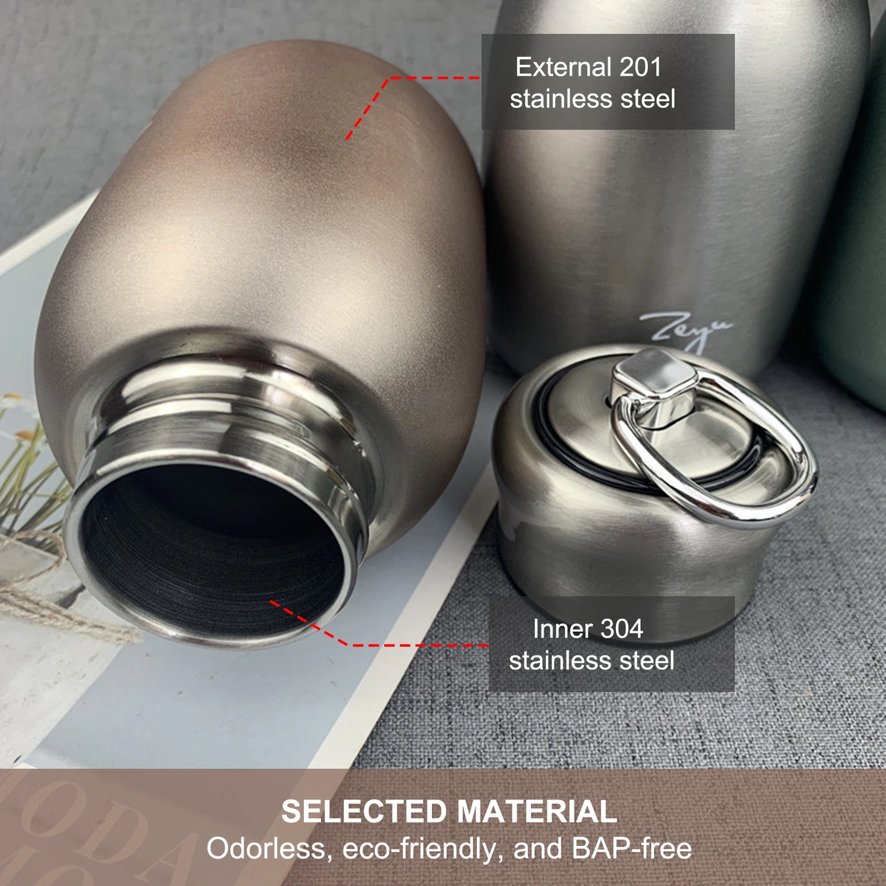 Youmex 304 Çelik Vakumlu Isı Saklama Bardak, 300ml Hafif Taşınabilir Kadınlar İçin Mat Süratlı, Güneşli Renk Seçenekleriyle Günlük Su İçim