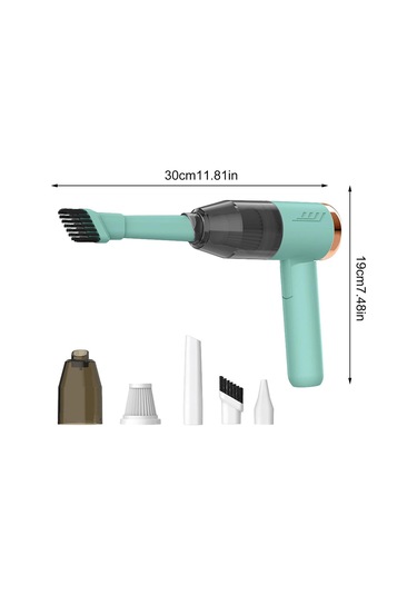Teltree Güçlü Emişli Taşınabilir El Süpürgesi - Araç Ve Ev Temizliği İçin Pratik