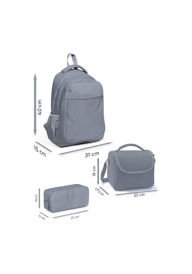 Coral High Kids Renk Geçişli 3 Lü Okul Çanta Seti Set0114425