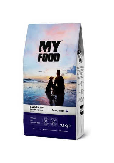 My Food Yavru Köpek Orta Ve Büyük Irk Maması Kuzulu Pirinçli - 2,5 Kg