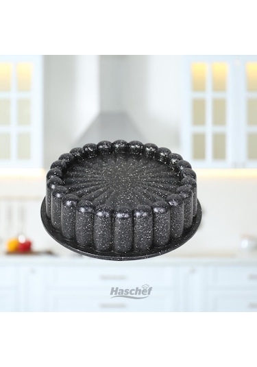 Haschef Safir Tart Kalıbı 26 Cm Siyah
