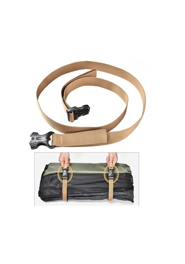 Homyl Seyahat Bagaj Sabitleme Kayışı Ambalaj Kemeri Çantası Haki
