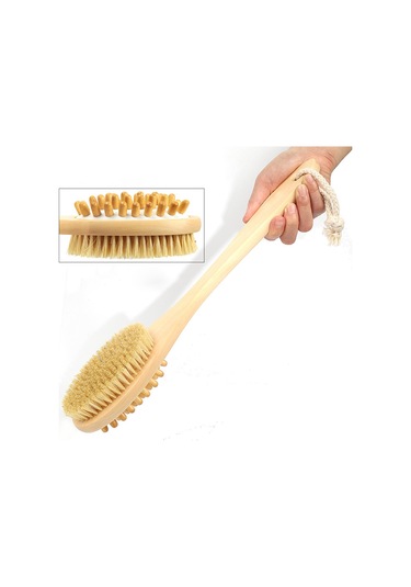 Homyl Ev Seyahat Oteli Için Çift Taraflı Duş Fırçası Uzun