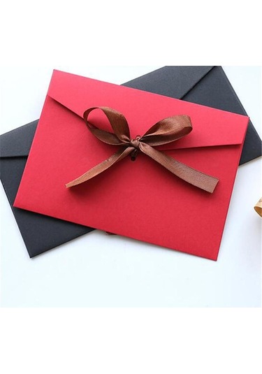 Şarap Kırmızısı Yüksek Dereceli Inci Kağıt Damgalama Batı Tarzı Güçlendirilmiş Düğün Davetiyesi Tebrik Kartları Hediye Zarfları 5 Pcs