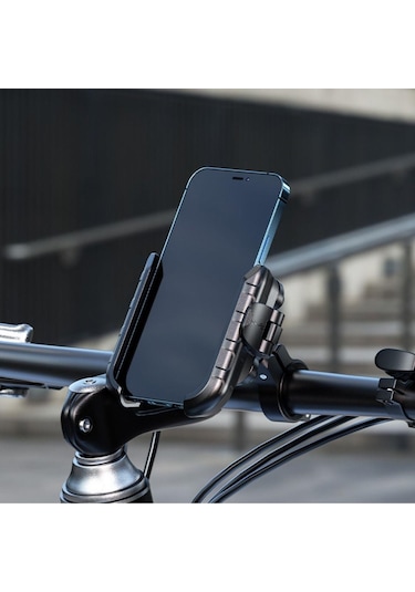 Nukrotech Mrt Road Titreşim Modüllü Telefon Tutucu Gidon Ve Ayna Aparatlı Siyah