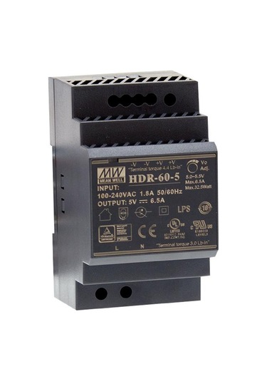 Meanwell Hdr-60-5 ,110v..220vac 5vdc/6.5a Güç Kaynağı