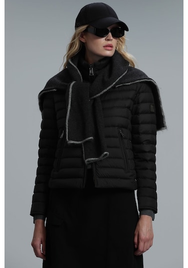 Lufian Mary Kaztüyü Kadın Mont Siyah 122120021100100 Siyah