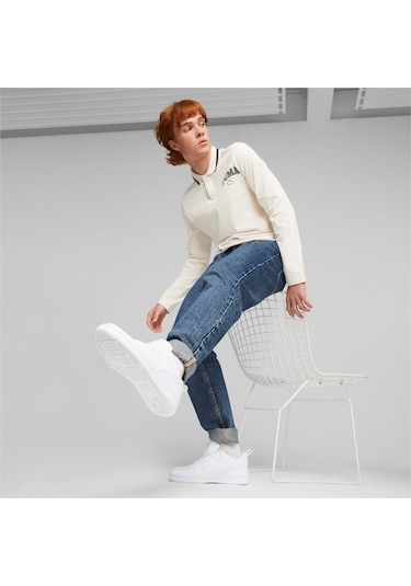 Puma Rebound V6 Low Unısex Spor Ayakkabı 39232803 39232803 Bey Beyaz