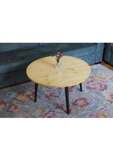 Ahşap Orta Sehpa-yuvarlak-75 Cm- Natural Ahşap Orta Sehpa-yuvarlak-75 Cm- Natural