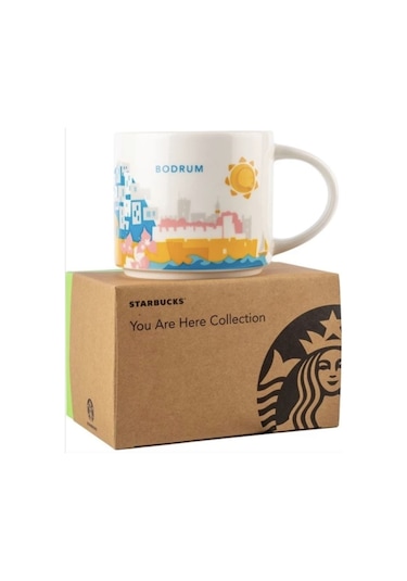 Starbucks Şehir Temalı Kupa Serisi - Bodrum 414 Ml Beyaz