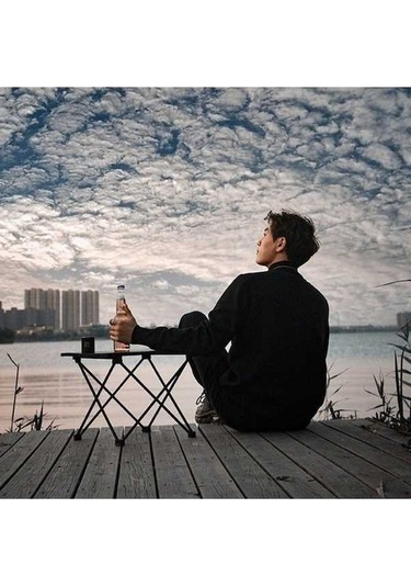 Pazly Katlanır Kamp Masası Su Geçirmez Piknik Sofra, Cepli Oturma Düzeni & Saklama Çantası, Açık Hava/bahçe Kullanımı, Çok Renkli, Küçük Boyutlu Çok Renkli