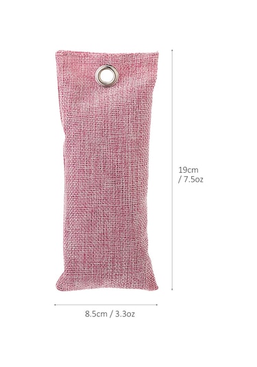 Geeksen Yeni Ev Odor Ve Formaldehit Temizleyici Aktiviteye Çarpık Bambu Kömür Paketi 2 Adet 75g Pembe Bs-005 Pembe