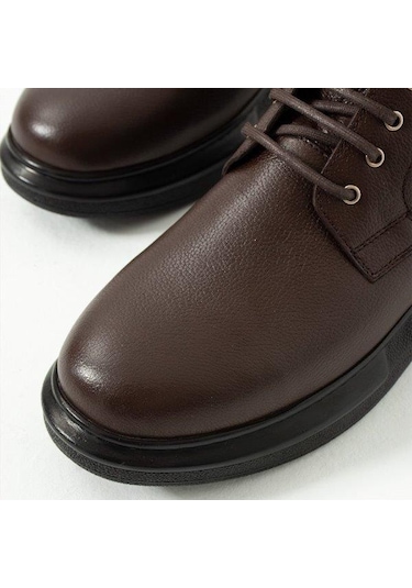 King Shoes Büyük Numara Erkek Bot Kahverengi