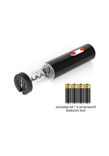 Didadodo Şarap Vakum Seti - Otomatik Açıcı, Folyo Kesici, Şişe Tıpası, Parti, Düğün, Bar - Siyah Siyah, Ergonomik Tasarım Siyah