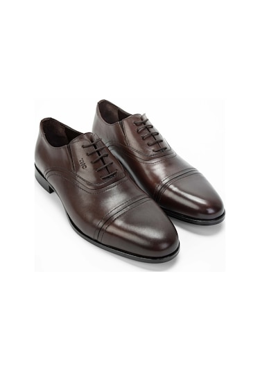 Tamer Tanca Erkek Hakiki Deri Kahverengi Klasik Ayakkabı 537 3389 Erk Ayk Sk23/24 Kahve