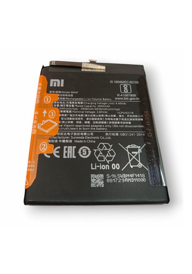 Xiaomi Mi 9 Lite Batarya Bm4f Mi A3 Uyumlu Yedek Batarya