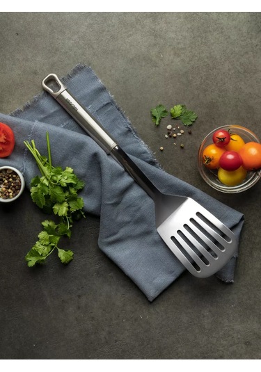 Nadoba Yuvalı Metal Mutfak Spatulası 189718571 Gri