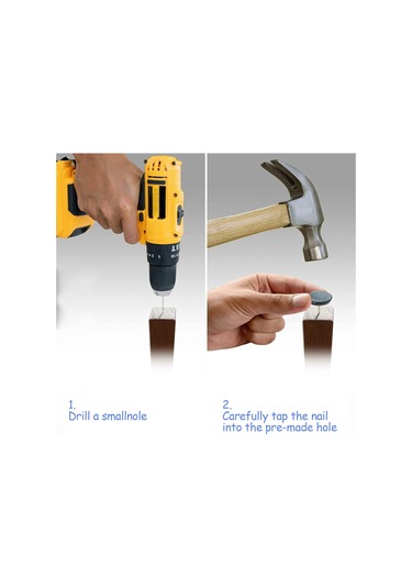 Çivili Premium Sandalye Ayakları - Mobilyalar İçin Çizilmez - 24'lü Paket - Sandalye Ayak Koruyucuları - Zemin Koruyucuları - 24'lü Paket - 2 Diğer