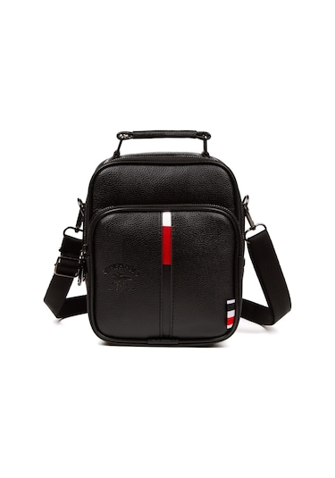 Adelina Siyah Deri El Ve Omuz Çanta Seyahat Günlük Çapraz Askılı