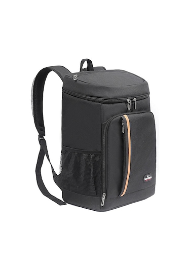 Padalink Isı Yalıtımlı Sıcak/sojuk Saklama Çantası, Çoklu Cepli, Piknik/öğle Yemeği İçin Siyah Oxford Kumaş Siyah