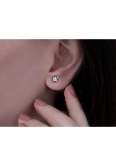 Sirius 0.60 Karat Tektaş Görünümlü Pırlanta Küpe 0817E0042