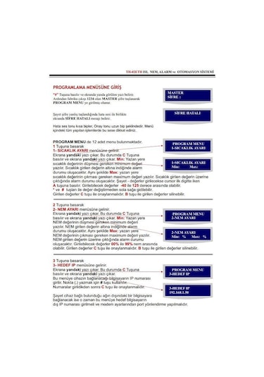 Electrosec Th-02Eg 1 Kanal Isı Ve Nem Takip Sistemi Ethernet Tcp