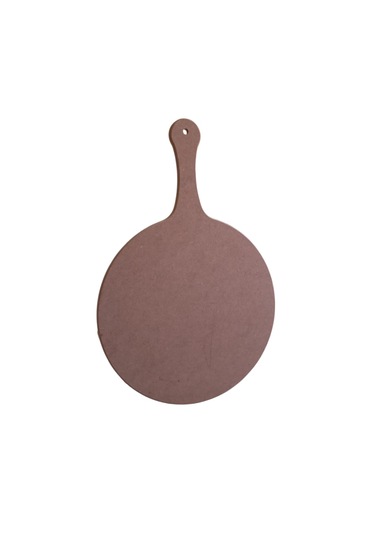 Mdf Dekoratif Yuvarlak Saplı Sunumluk, Sunum Tahtası