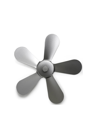 Fosenze Alüminyum 5-bıçak Isı Güçlü Odun Sobası Fanı Yer Değiştirme Parçası Sadece Bıçak Siyah