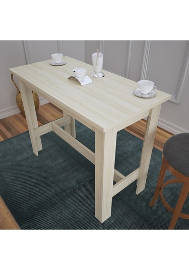 Pasific Home Barra Bar Masası Yüksek Yemek Masası, Meşe, 120x60