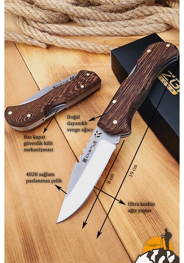 Venge Sap Kamp Çakısı Outdoor Piknik Çakısı Bahçe Çakısı Çkw-473 Çok Renkli