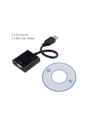 Usb 3.0 To Vga Görüntü Aktarıcı Çevirici Adaptör Usb To Vga