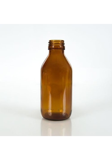 Kahverengi Ilaç Şişesi Kapaklı 100 Ml - 50 Adet Toptan