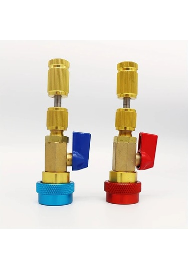 Willowhaven Style A Yüksek Ve Düşük Basınç R134a Soğutucu Vana Bağlantısı - Dayanıklı Metal Ac Sistem Tamir Aracı