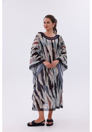 Tarzını Seç Kimono Pareo - Tesettür Pareo - Bodrum Model 240x135 Cm Çok Renkli