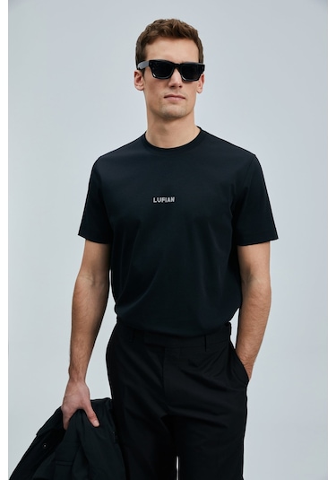 Lufian Erkek T Shirt 111020235 Siyah Siyah