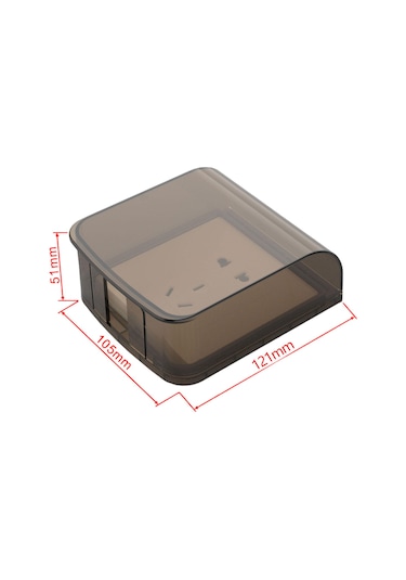 Homyl Su Geçirmez Çıkış Fişi Kapağı Duvar Soket Siyah