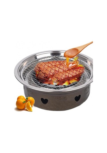 15 Cm Yuvarlak Paslanmaz Çelik Izgara Izgara Filesi Yapışmaz Izgara Fırın Kabı