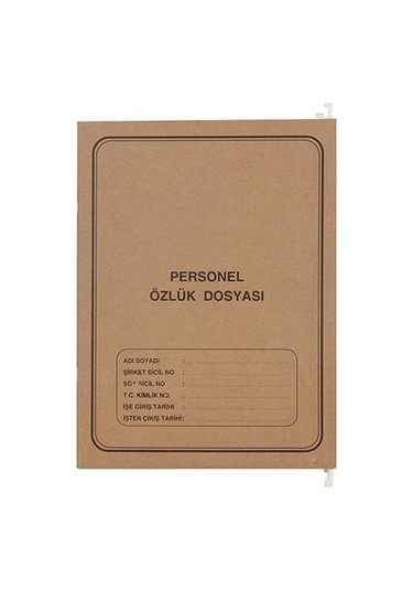 X-plus Personel Özlük Dosyası Askılı Telli 24 X 32 Cm - 4 Yaprak X 12 Adet